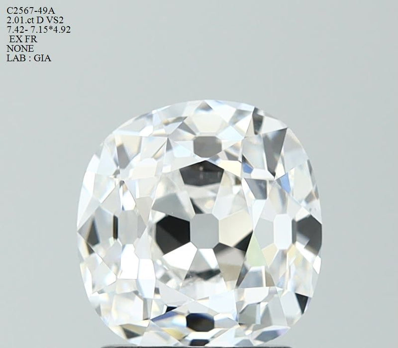 Old miner 2.01ct D VS2 GIA #7548216411
