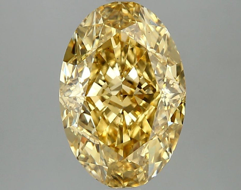 Oval 4.09ct Fancy Vivid Yellow VS1 IGI #LG666411185