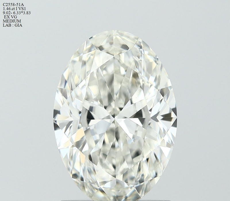 Oval 1.46ct I VS1 GIA #2546720144