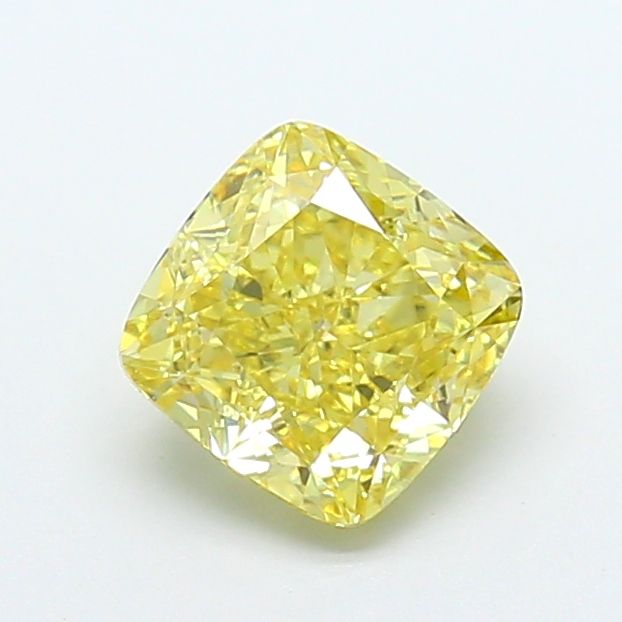 Cushion modified 2.07ct Fancy Intense Yellow VVS2 IGI #LG776637491