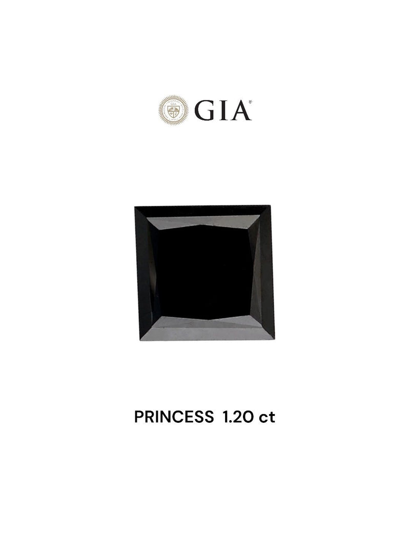 Princess 1.2ct Fancy Black VVS2 GIA #7235370901