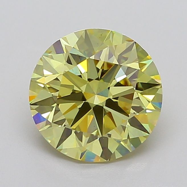 Round 3.99ct Fancy Intense Yellow VS1 IGI #LG717599833