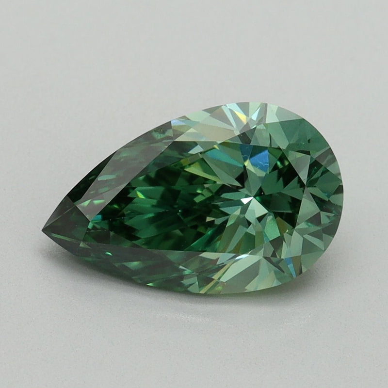 Pear 2ct Fancy Vivid Green VVS2 IGI #LG729595590