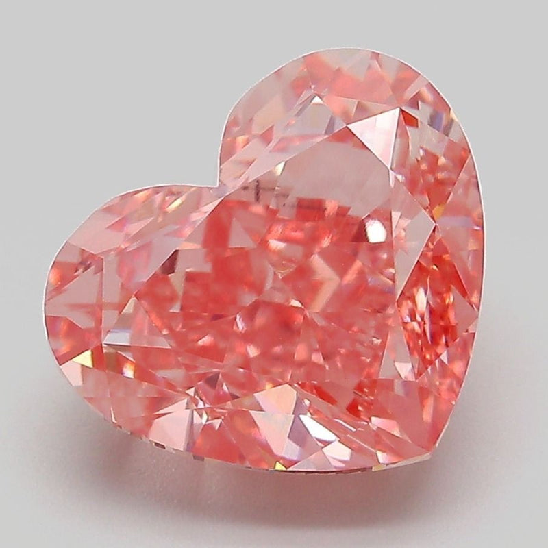 Heart 5.08ct Fancy Vivid Pink VVS2 IGI #LG783662228