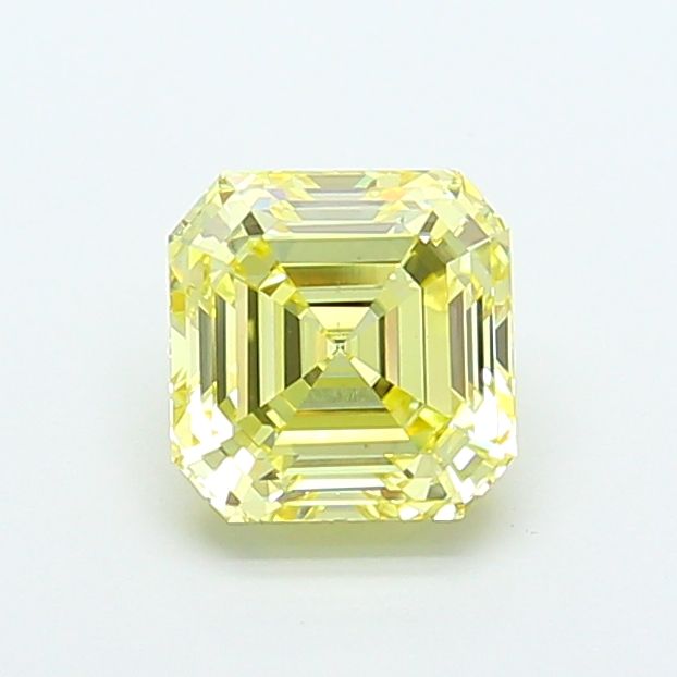 Asscher 2.58ct Fancy Intense Yellow VS1 IGI #LG760546660