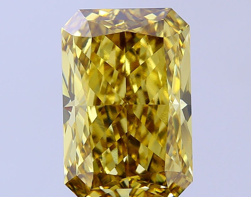 Radiant 10.07ct Fancy Intense Brownish Yellow VS1 IGI #LG731582785