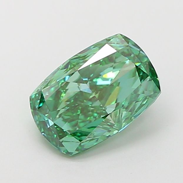 Radiant 5.04ct Fancy Vivid Green VS1 IGI #LG790620571