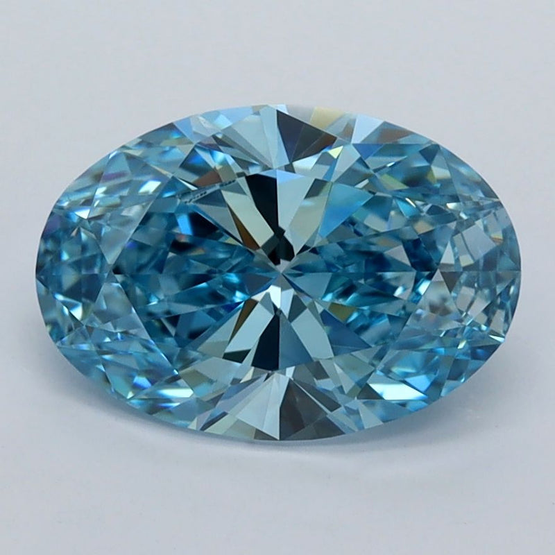 Oval 2.07ct Fancy Vivid Blue VVS1 IGI #LG772644788