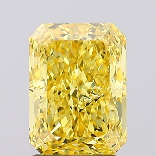 Radiant 2.04ct Fancy Vivid Yellow VS2 IGI #LG702537728