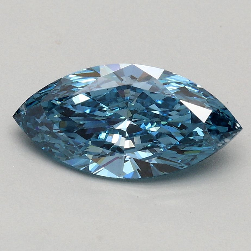 Marquise 1ct Fancy Vivid Blue SI1 IGI #LG510196757