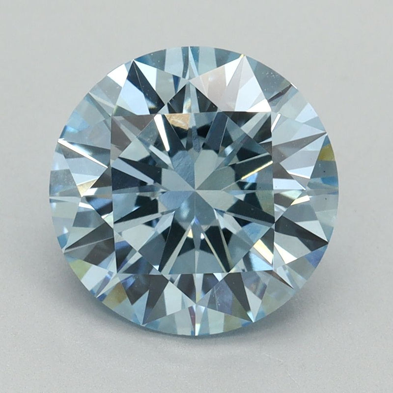Round 3.08ct Fancy Vivid Blue VS1 IGI #LG634405145