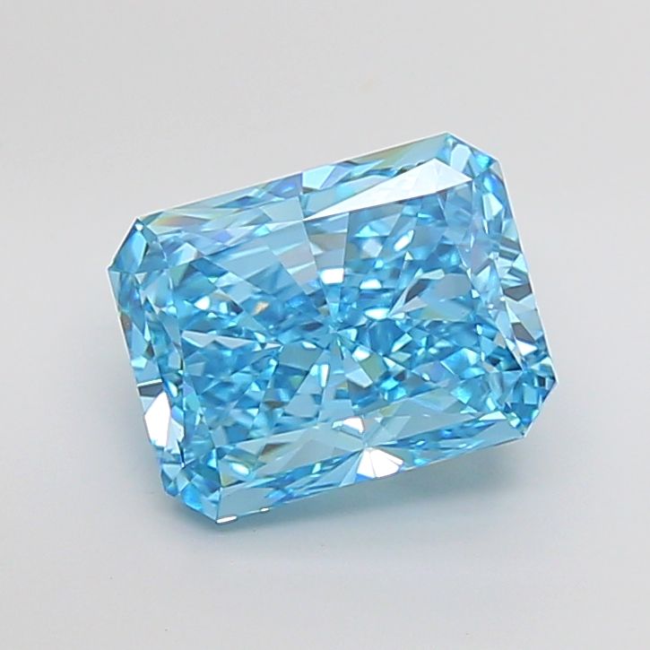 Radiant 5.73ct Fancy Vivid Blue VVS2 IGI #LG752556494