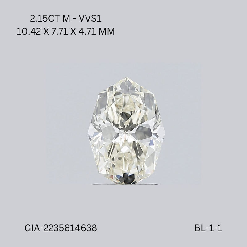 Octagonal 2.15ct M VVS1 GIA #2235614638