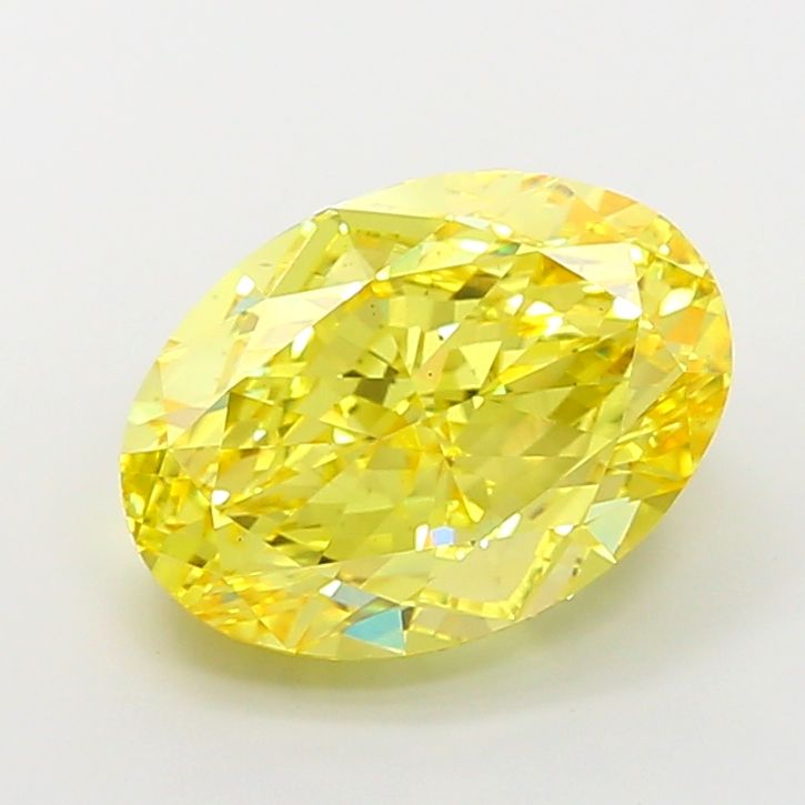 Oval 8.09ct Fancy Vivid Yellow VS2 IGI #LG772637898