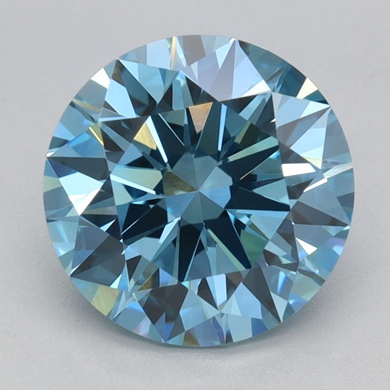 Round 2.09ct Fancy Vivid Blue VVS2 IGI #LG728531308