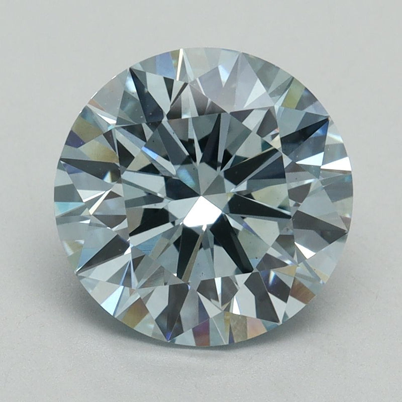 Round 3.22ct Fancy Vivid Blue VS1 IGI #LG636468764