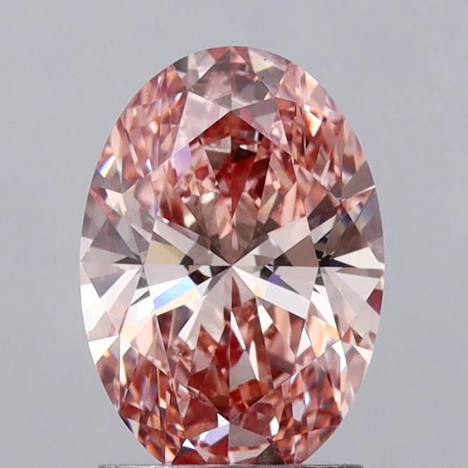 Oval 1.81ct Fancy Vivid Brownish Pink VS1 IGI #LG763659596
