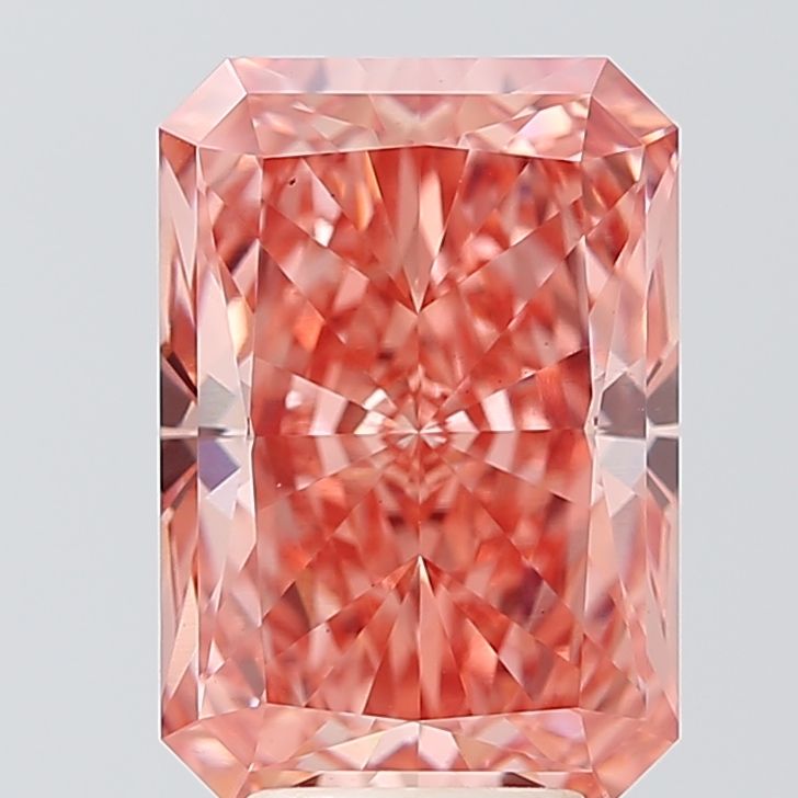Radiant 5.12ct Fancy Vivid Pink VS1 IGI #LG621407320