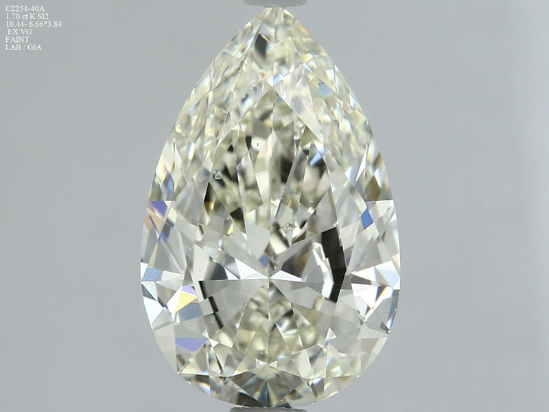 Pear 1.7ct K SI2 GIA #1485119207