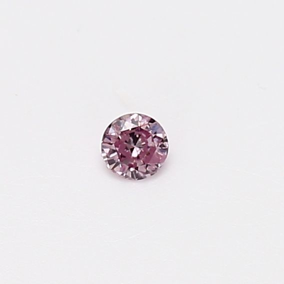 Round 0.06ct Fancy Intense Purplish Pink  GIA #2225842307