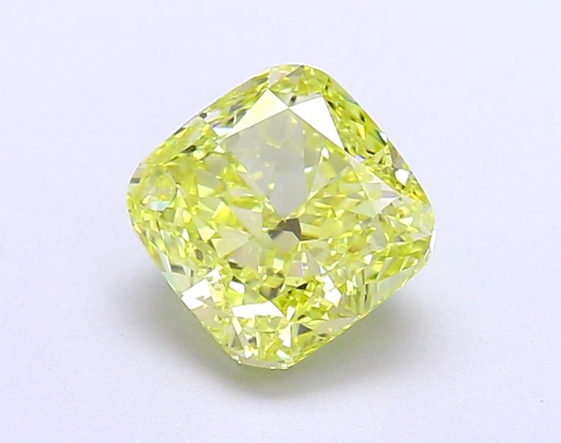 Cushion brilliant 1.68ct Fancy Vivid Yellow VVS2 IGI #LG677560928