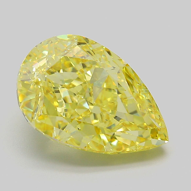 Pear 6.5ct Fancy Vivid Yellow VS1 IGI #LG788686341