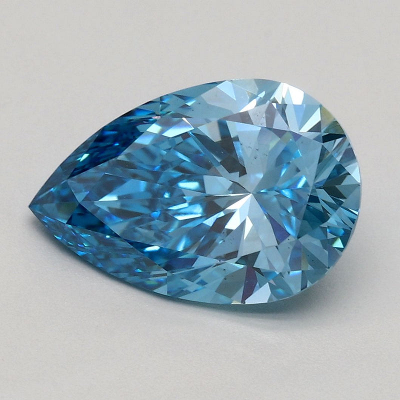 Pear 2.18ct Fancy Vivid Blue VS2 IGI #LG508117521