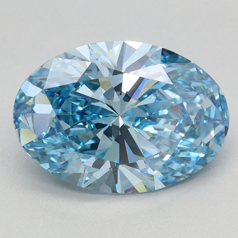 Oval 2.06ct Fancy Vivid Blue VVS2 IGI #LG618493872