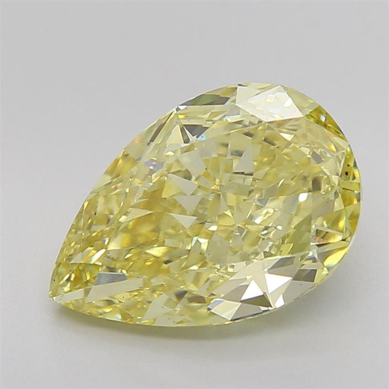 Pear 4.35ct Fancy Intense Yellow VS1 IGI #LG605326159