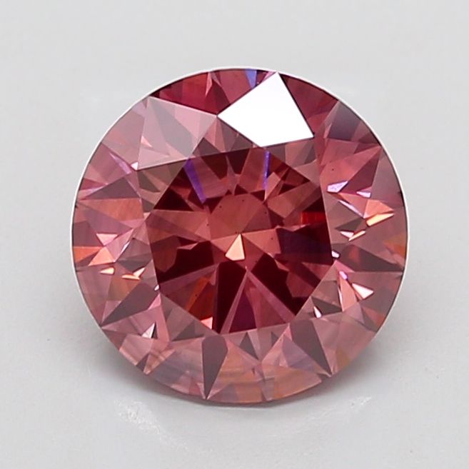 Round 3.53ct Fancy Intense Brown Pink SI1 IGI #LG784694256