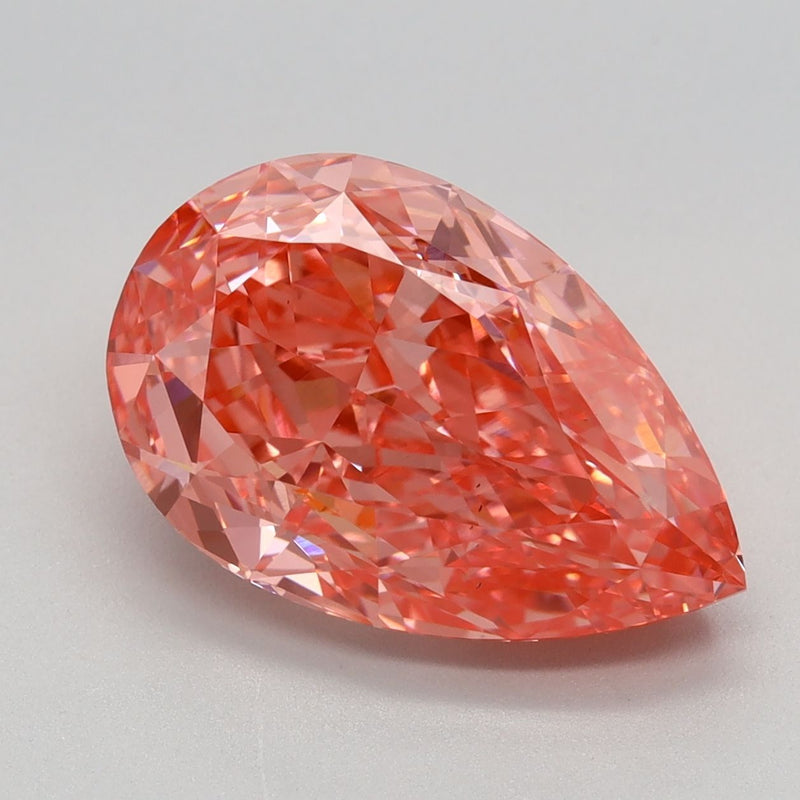 Pear 4.19ct Fancy Vivid Pink VS2 IGI #LG653441796