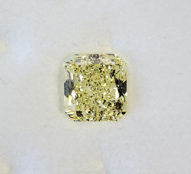 Radiant 1.56ct Fancy Light Yellow VS2 GIA #1122220447