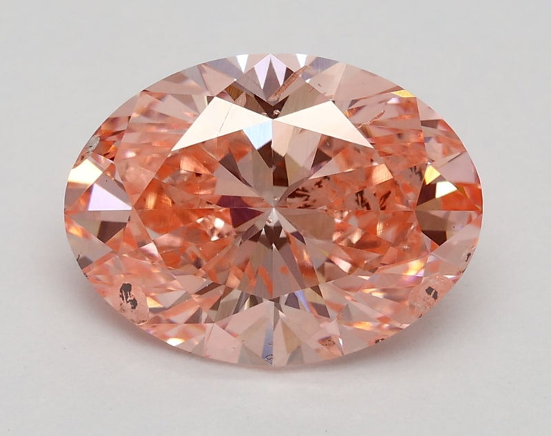 Oval 3.02ct Fancy Vivid Pink SI2 IGI #LG532247734