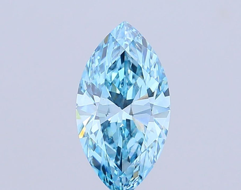 Marquise 3.65ct Fancy Vivid Blue VS1 IGI #LG694501888