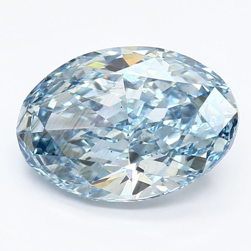 Oval 3.34ct Fancy Vivid Blue SI1 IGI #LG635465539