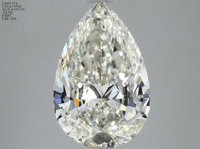 Pear 1.5ct J VVS2 GIA #6452547360