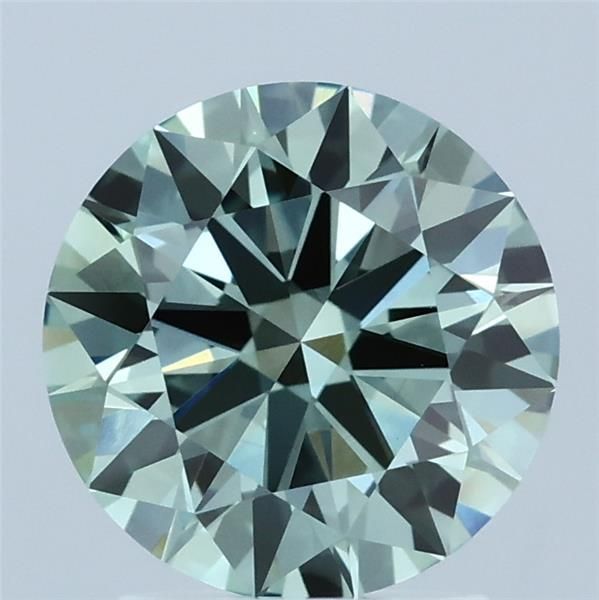Round 2.05ct Fancy Vivid Green VVS2 IGI #LG770629191