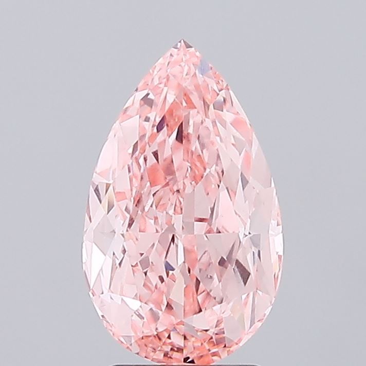 Pear 3.17ct Fancy Vivid Pink VS1 IGI #LG723531405