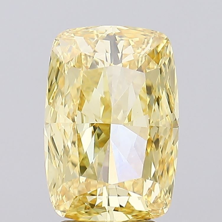 Cushion modified 4.06ct Fancy Intense Yellow VVS2 IGI #LG778658001