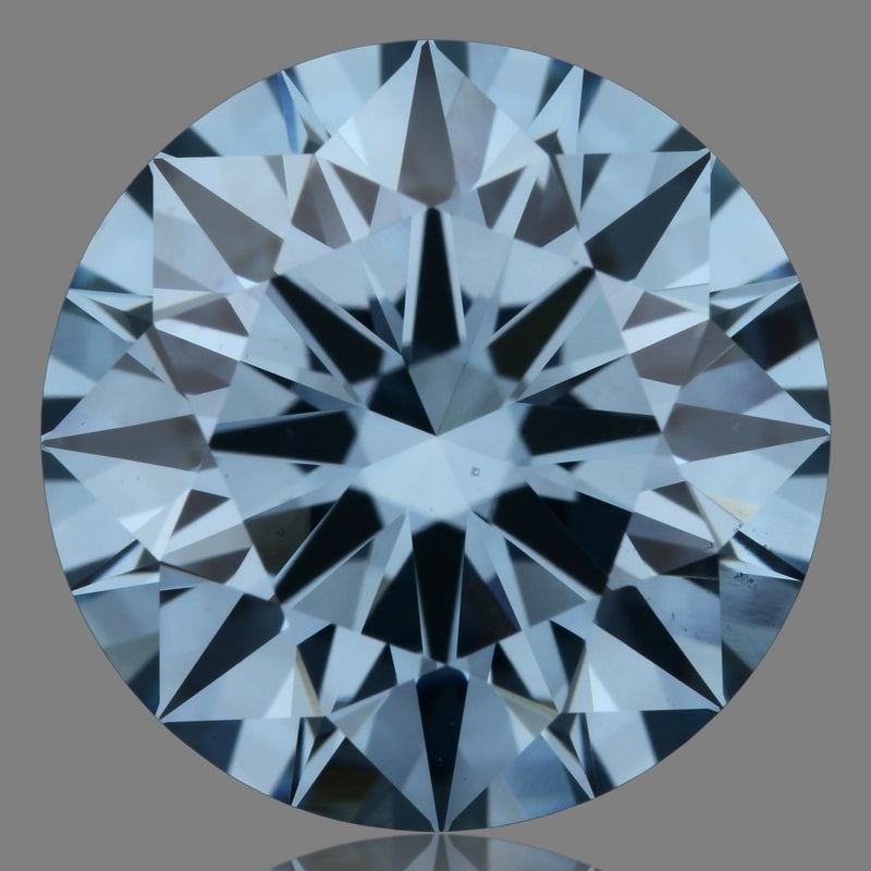 Round 3.39ct Fancy Vivid Blue VS1 IGI #LG645478182
