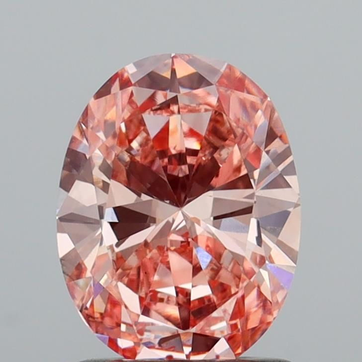 Oval 1.11ct Fancy Intense Pink VS2 IGI #LG763659370