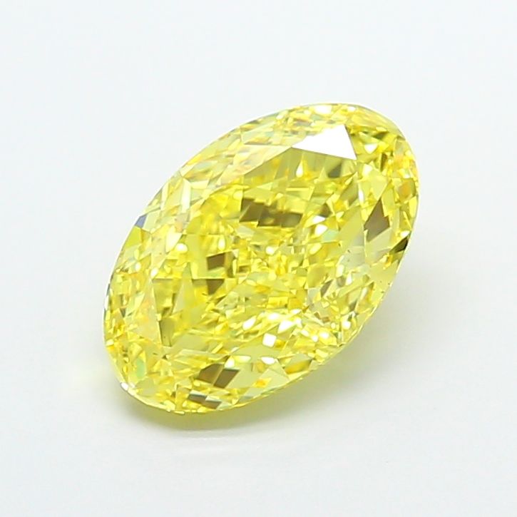 Oval 4.02ct Fancy Vivid Yellow VS2 IGI #LG790620565