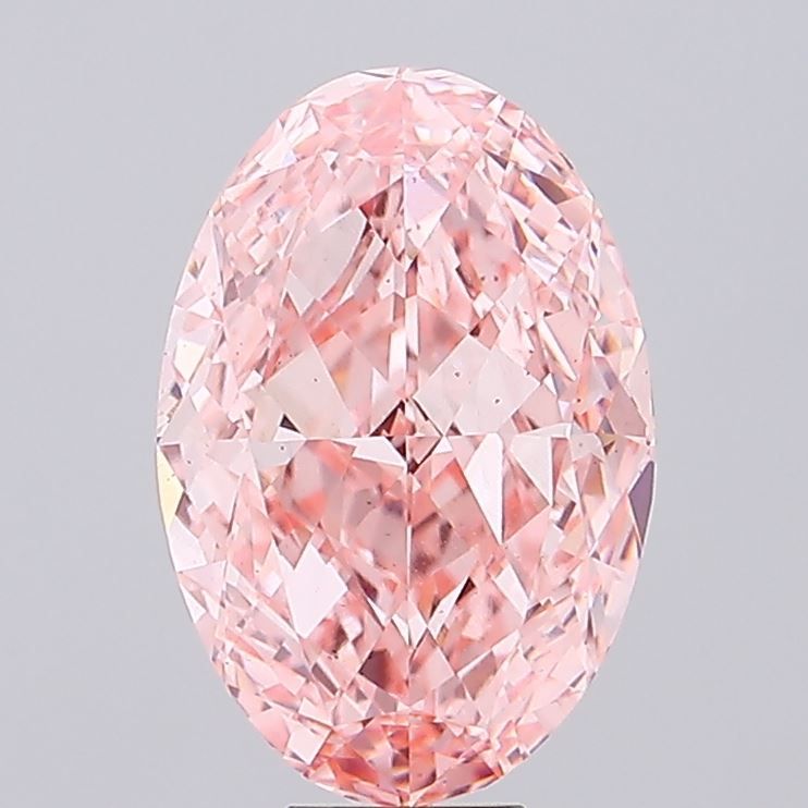 Oval 11.07ct Fancy Vivid Pink VS2 IGI #LG705534897