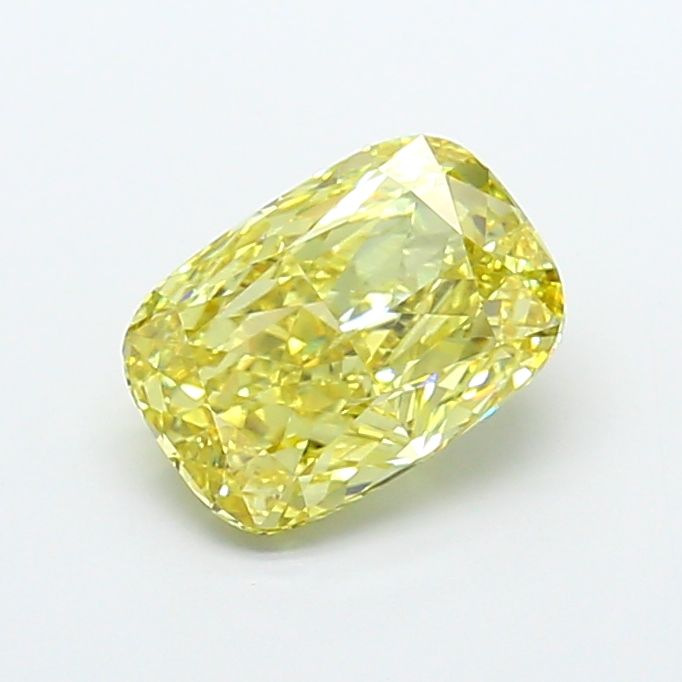 Cushion modified 4.04ct Fancy Intense Yellow VS1 IGI #LG783623180