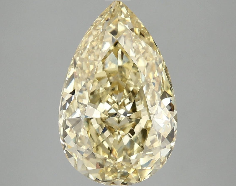 Pear 4.07ct Fancy Vivid Yellow VS2 IGI #LG693535414