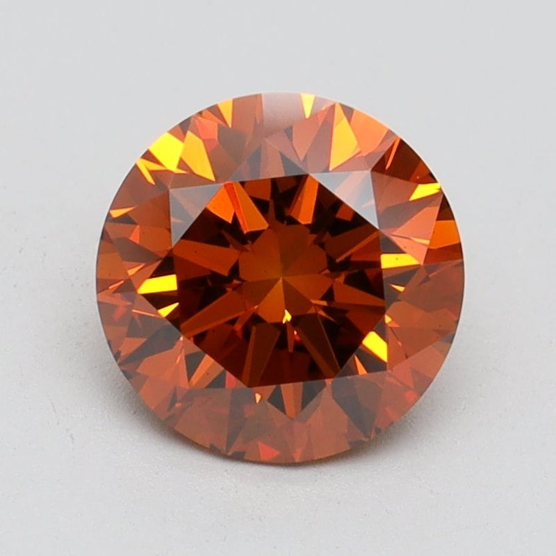 Round 1.66ct Fancy Vivid Orange VS1 IGI #LG602325674