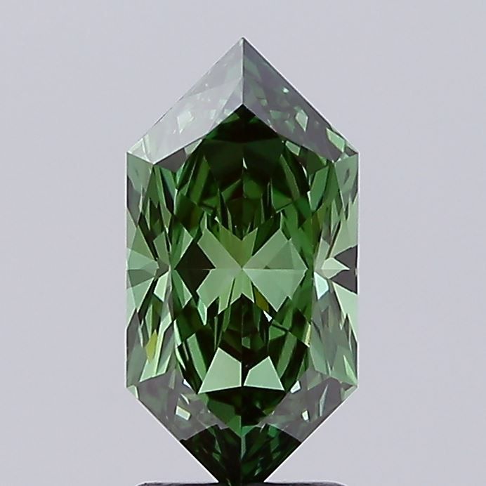 Hexagonal 2.12ct Fancy Vivid Green VS1 IGI #LG787666952