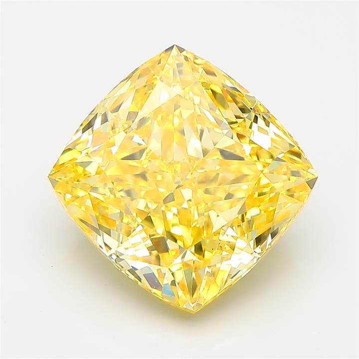 Cushion modified 5.59ct Fancy Vivid Yellow VS1 IGI #LG787656702