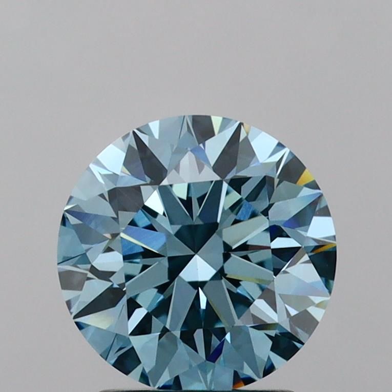 Round 2.11ct Fancy Vivid Blue VVS2 IGI #LG607390795