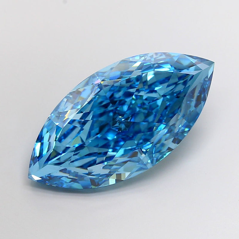 Marquise 27.3ct Fancy Vivid Blue SI1 IGI #LG756517659